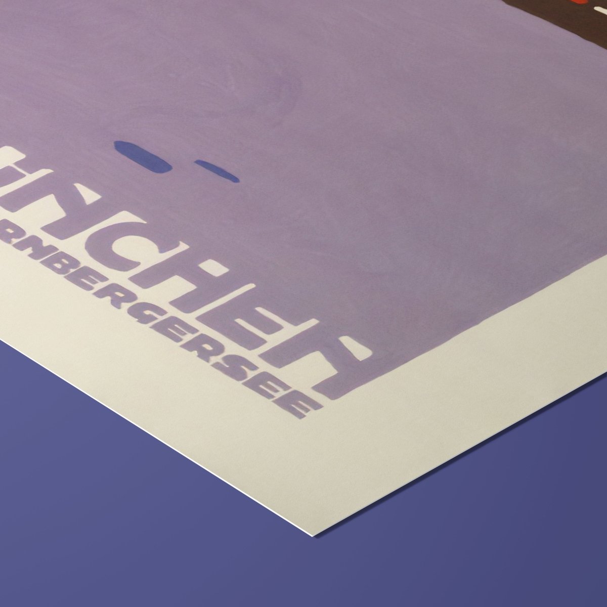 Vintage Starnberger See Poster • Retro Plakat aus München - vonSUSI