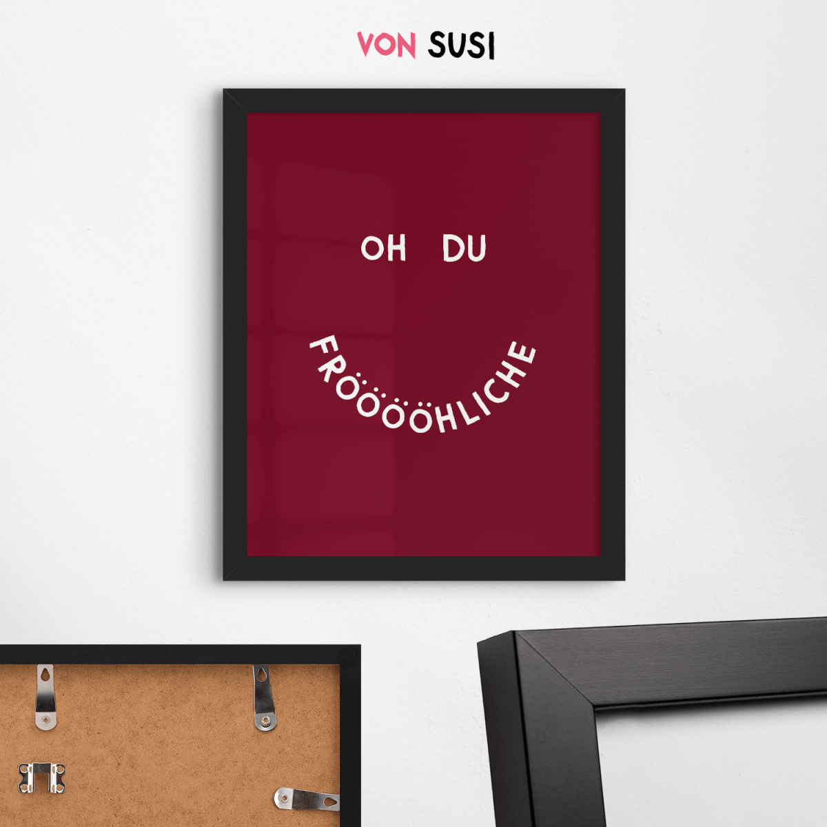 Weihnachtliches Poster "Oh du Fröhliche" • exklusiv bei vonSUSI - vonSUSI