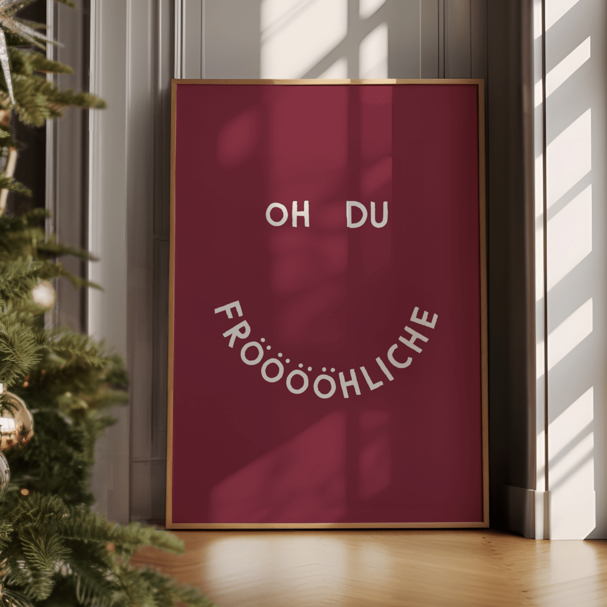 Weihnachtliches Poster "Oh du Fröhliche" • exklusiv bei vonSUSI - vonSUSI