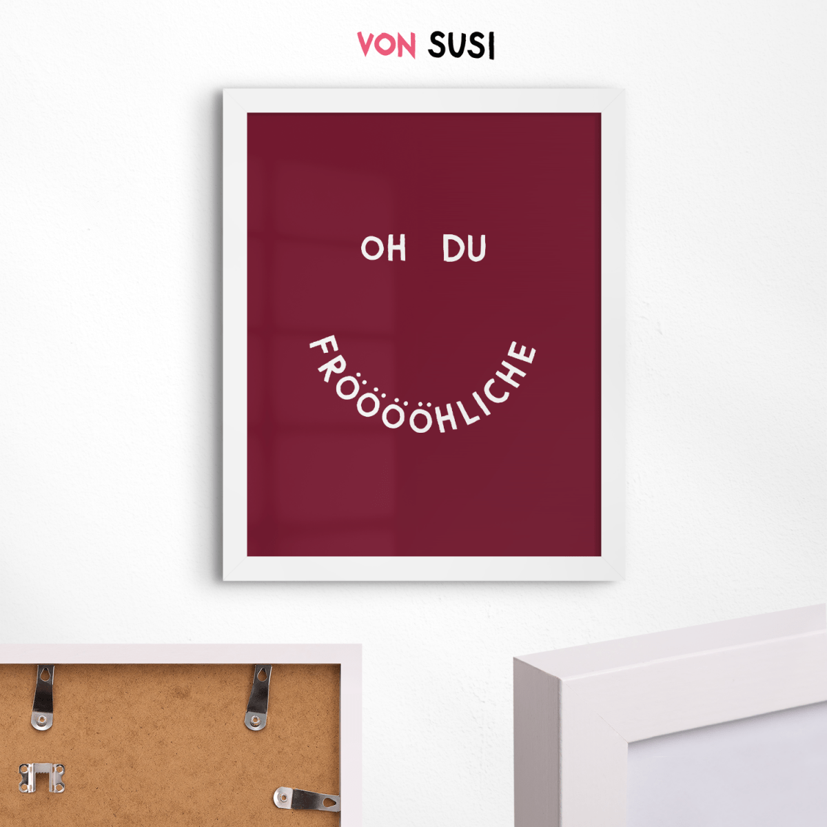 Weihnachtliches Poster "Oh du Fröhliche" • exklusiv bei vonSUSI - vonSUSI