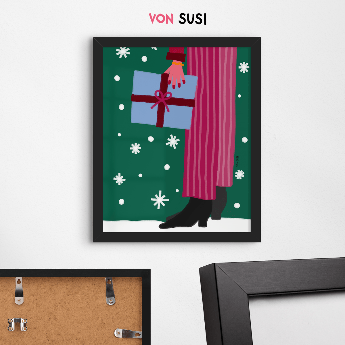 Weihnachtsposter mit Illustration • handgezeichnet und exklusiv bei vonSUSI - vonSUSI