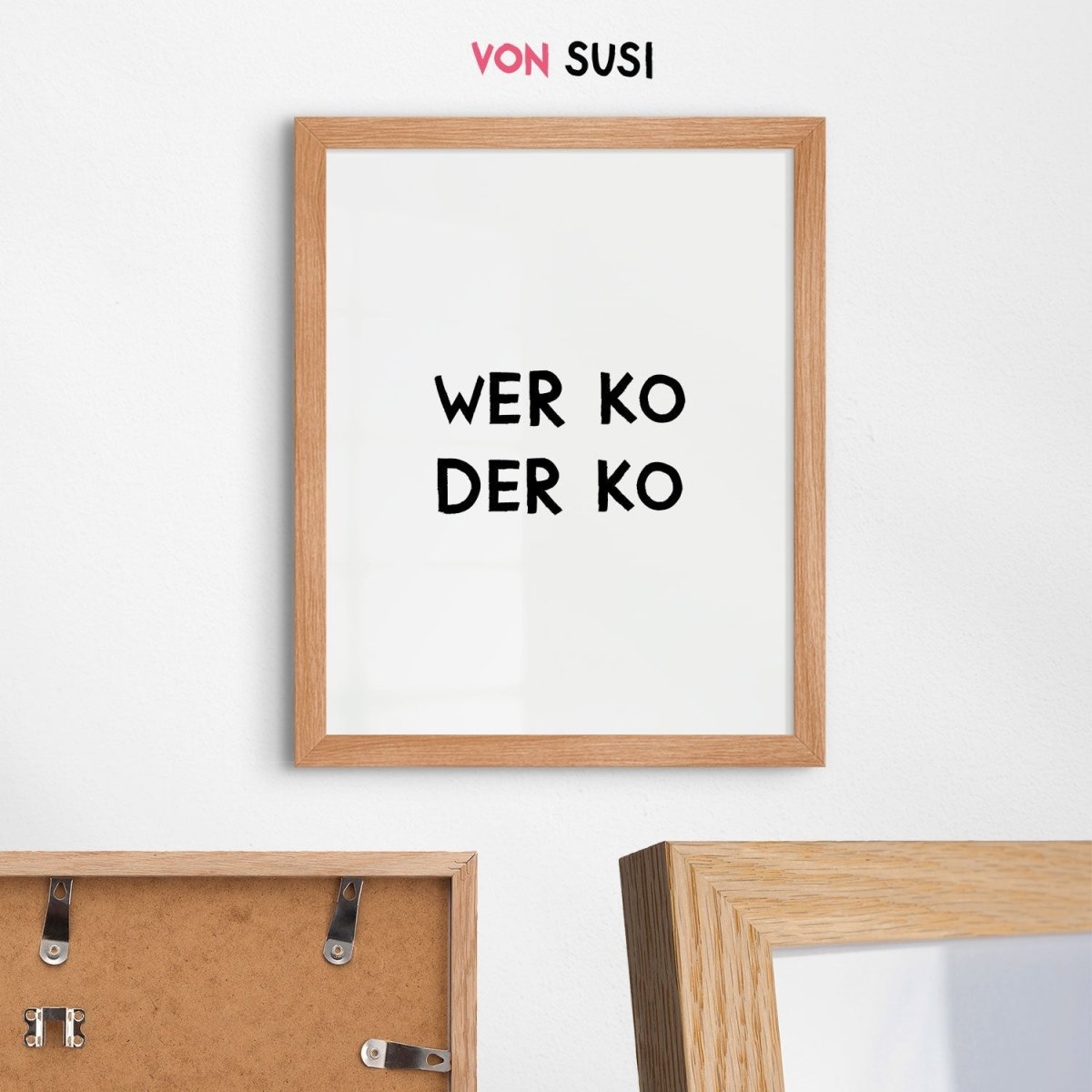 Wer ko der ko Poster • lustiges bayerisches Poster • witziges bayrisches Geschenk - vonSUSI
