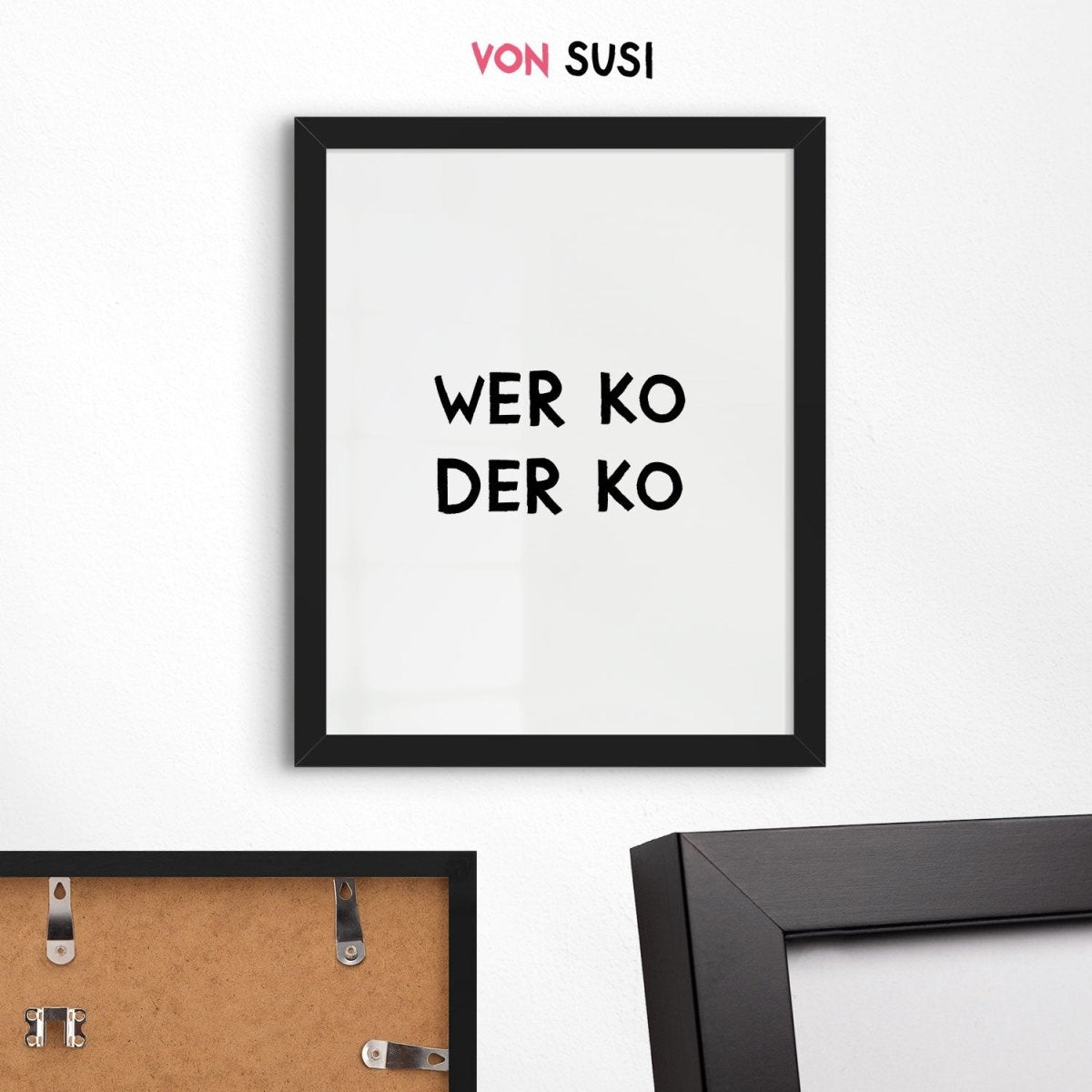 Wer ko der ko Poster • lustiges bayerisches Poster • witziges bayrisches Geschenk - vonSUSI