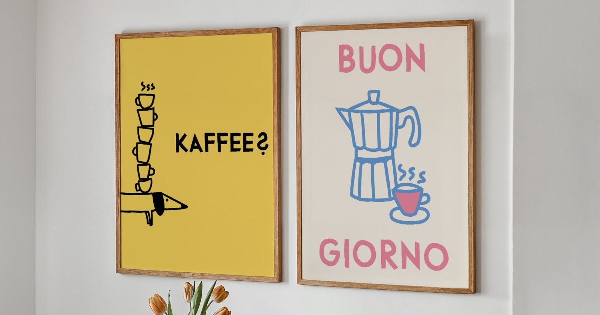 Kaffee Poster - perfekt als Geschenk - vonSUSI