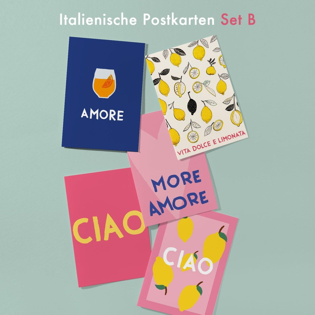 5er Set italienische Postkarten Set B - vonSUSI