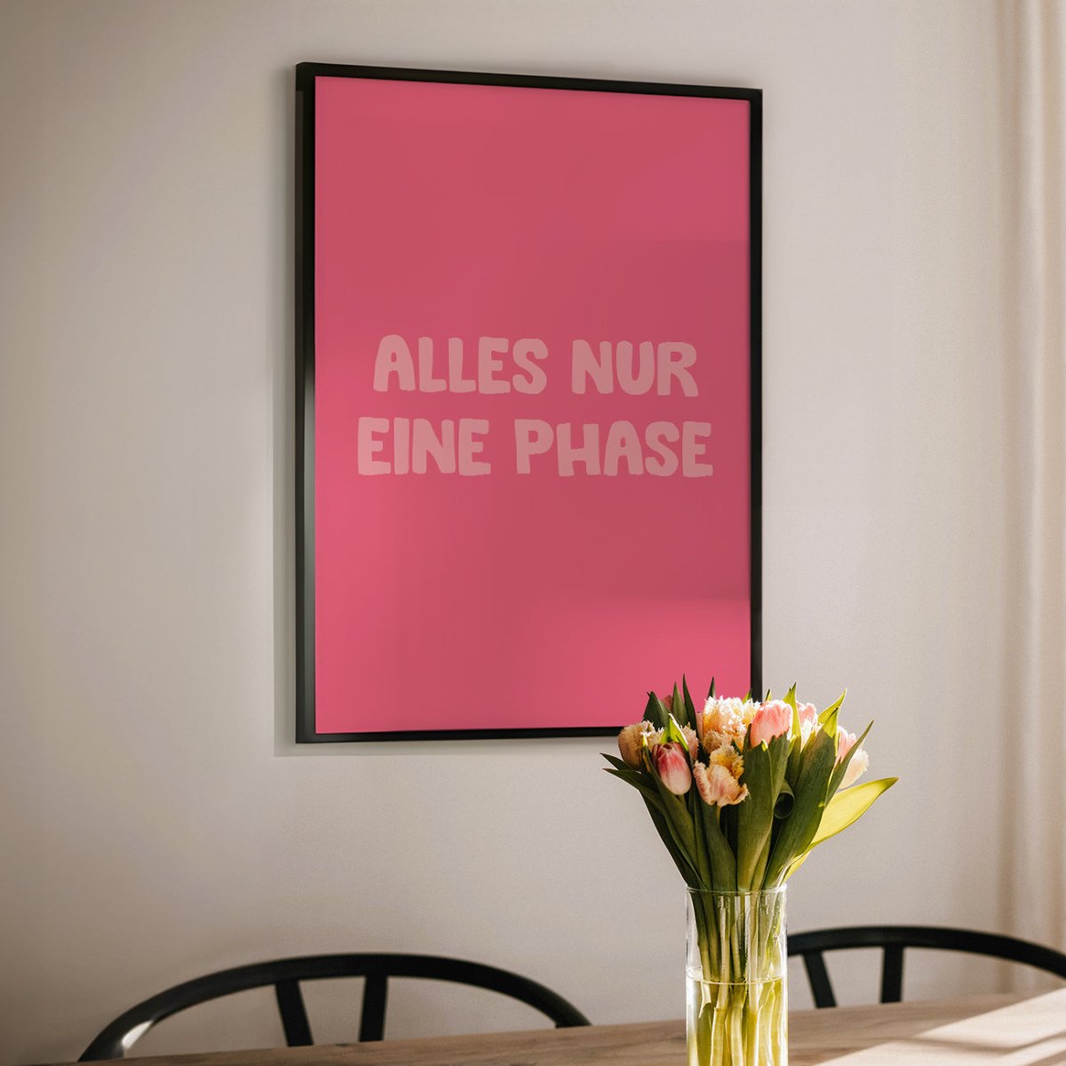 Alles nur eine Phase Poster • lustiges Typografie Poster - vonSUSI Poster