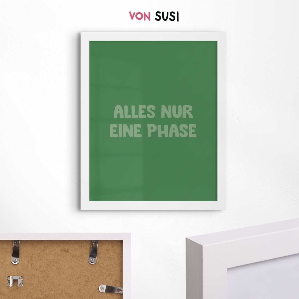 Alles nur eine Phase Poster • lustiges Typografie Poster - vonSUSI Poster