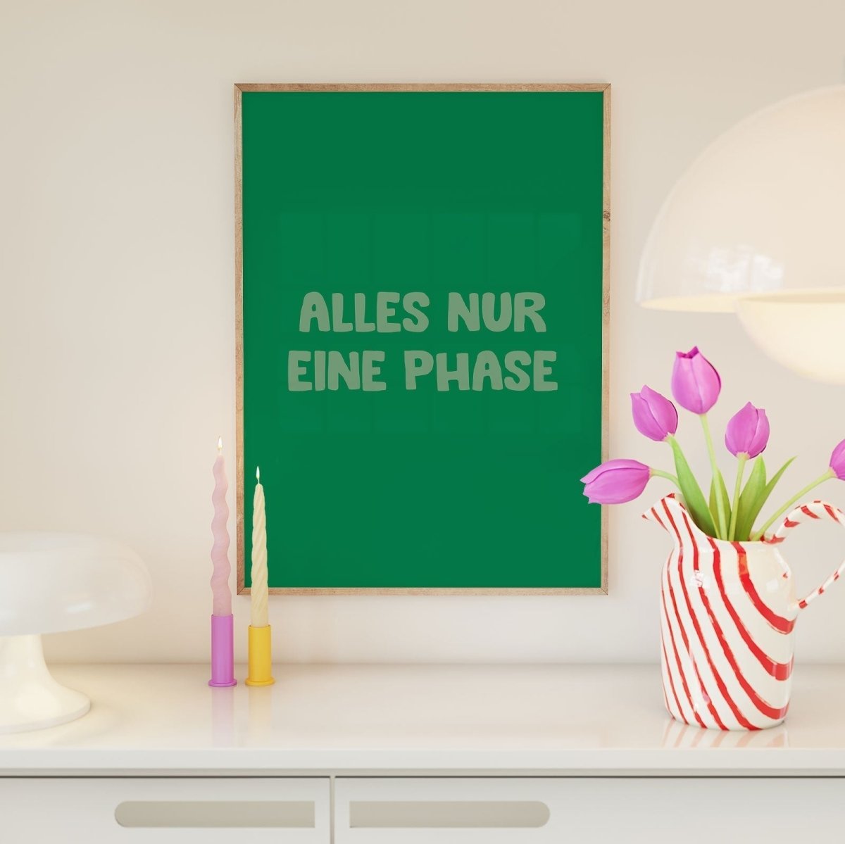 Alles nur eine Phase Poster • lustiges Typografie Poster - vonSUSI Poster