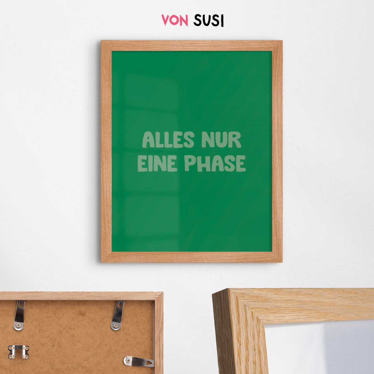 Alles nur eine Phase Poster • lustiges Typografie Poster - vonSUSI Poster