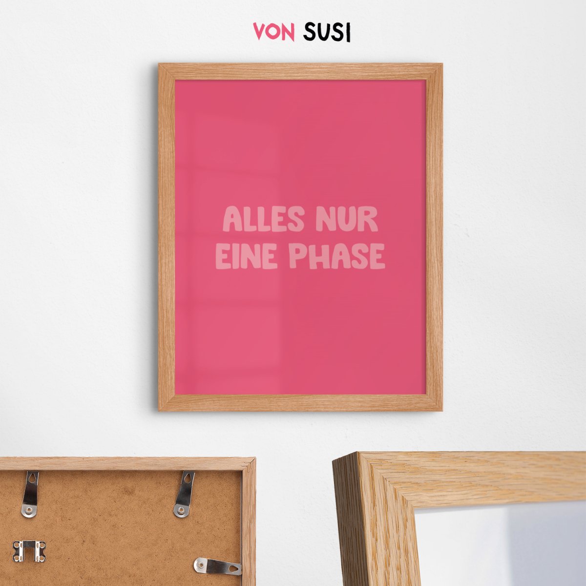 Alles nur eine Phase Poster • lustiges Typografie Poster - vonSUSI Poster