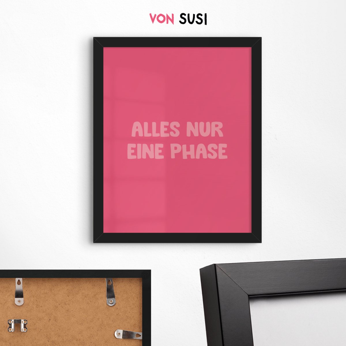 Alles nur eine Phase Poster • lustiges Typografie Poster - vonSUSI Poster
