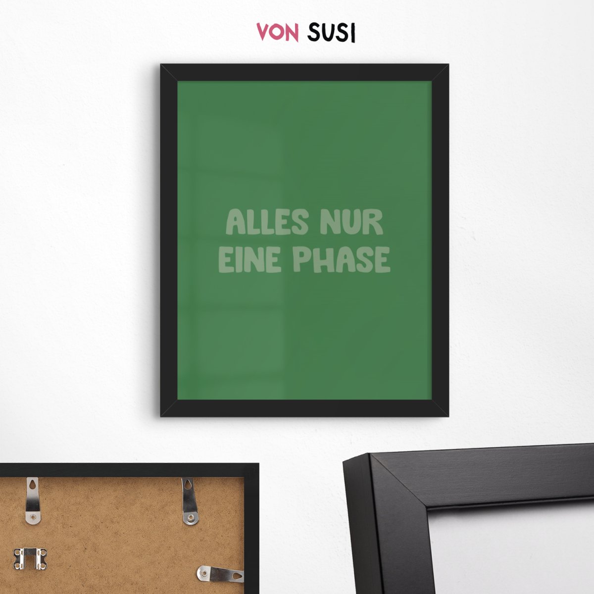 Alles nur eine Phase Poster • lustiges Typografie Poster - vonSUSI Poster