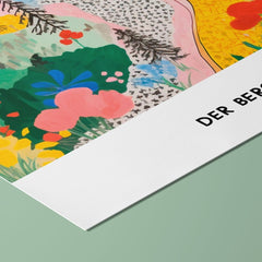 Alpen Poster • Der Berg ruft Poster • Fine Art Poster • bayerische Berge Illustration - vonSUSI Poster