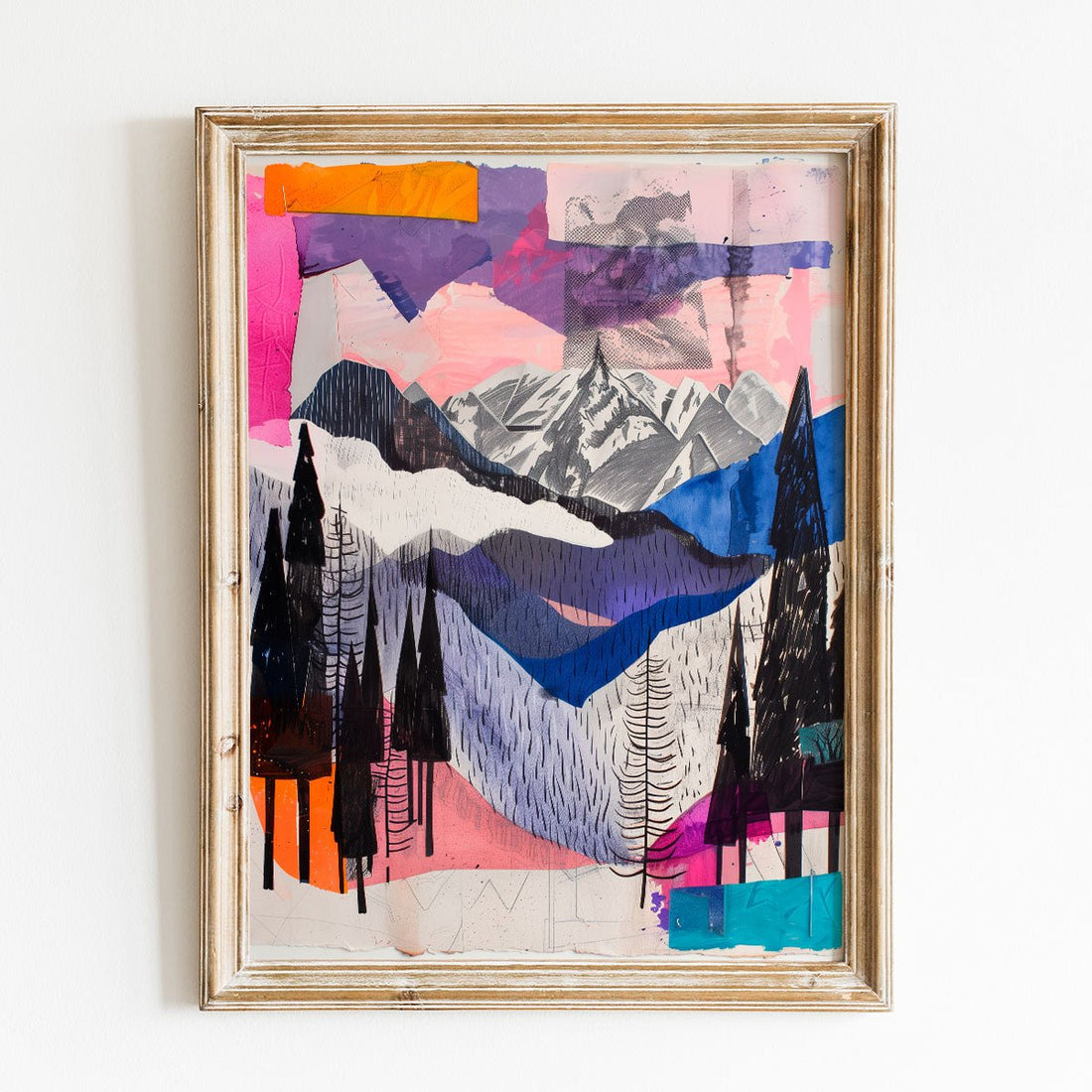 Alpen Poster • modernes Fine Art Poster mit Bergen • bayerische Berge Illustration - vonSUSI Poster