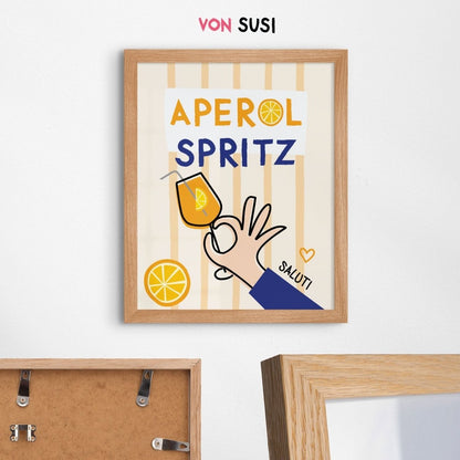 Aperol Spritz Poster • lokal gedruckt in Museumsqualität, perfekt als Geschenk - vonSUSI