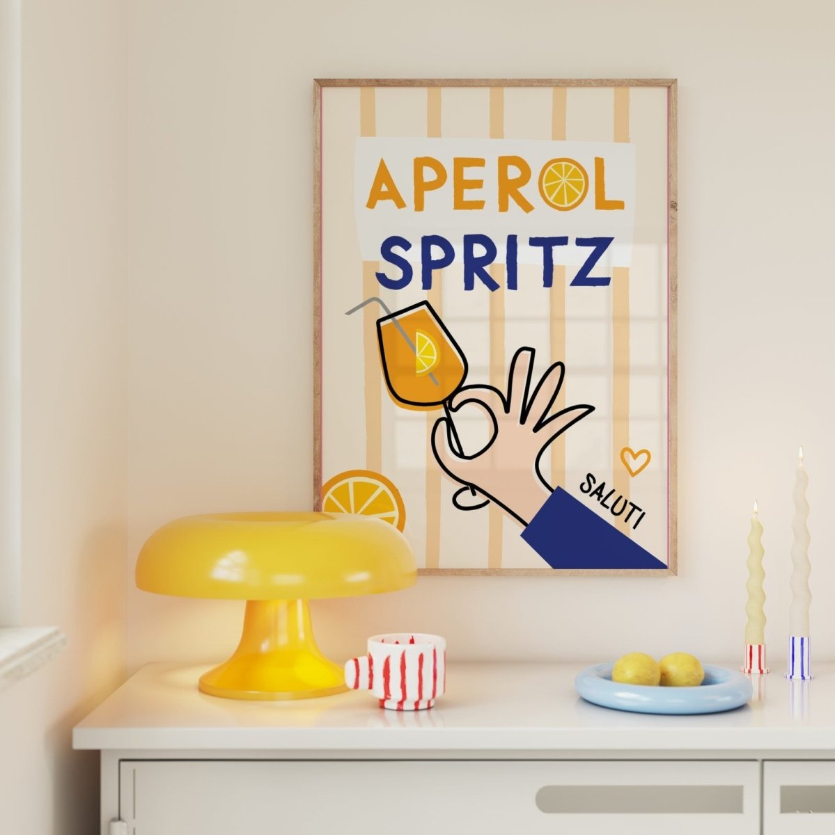 Aperol Spritz Poster • lokal gedruckt in Museumsqualität, perfekt als Geschenk - vonSUSI