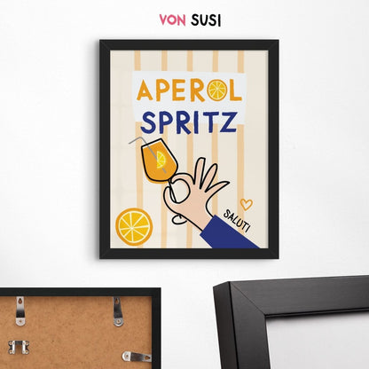 Aperol Spritz Poster • lokal gedruckt in Museumsqualität, perfekt als Geschenk - vonSUSI