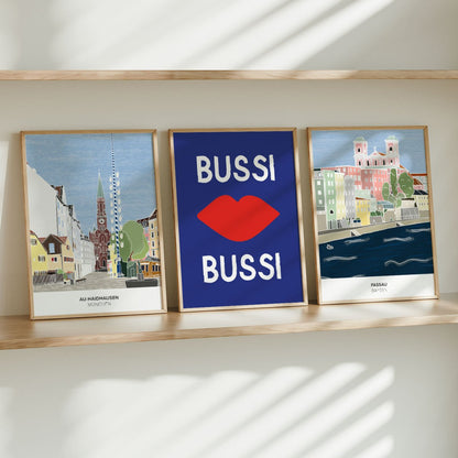 Au - Haidhausen Poster • Wiener Platz München • handgezeichnet - vonSUSI