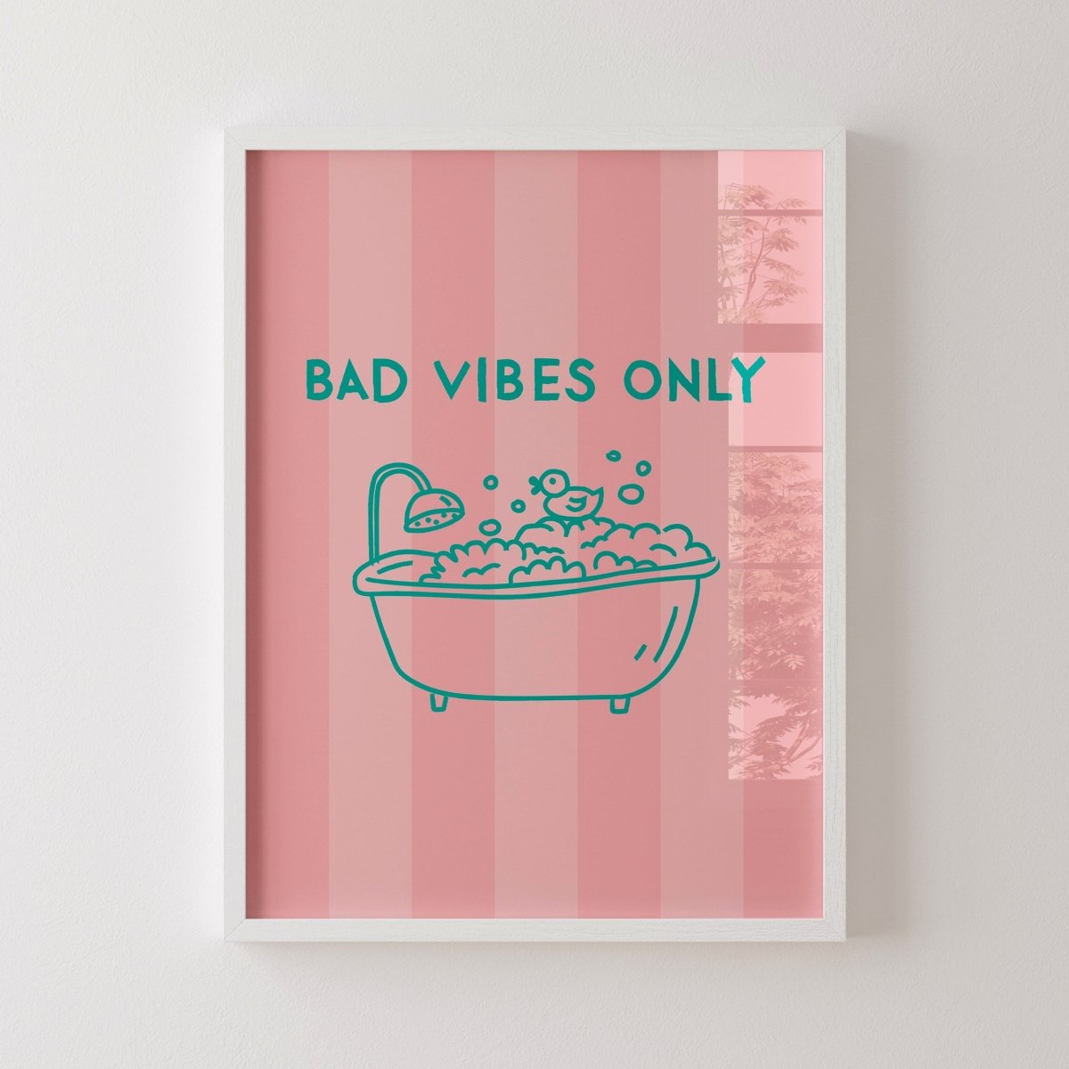 Bad Vibes Only Poster • lustiges Statement Poster für&