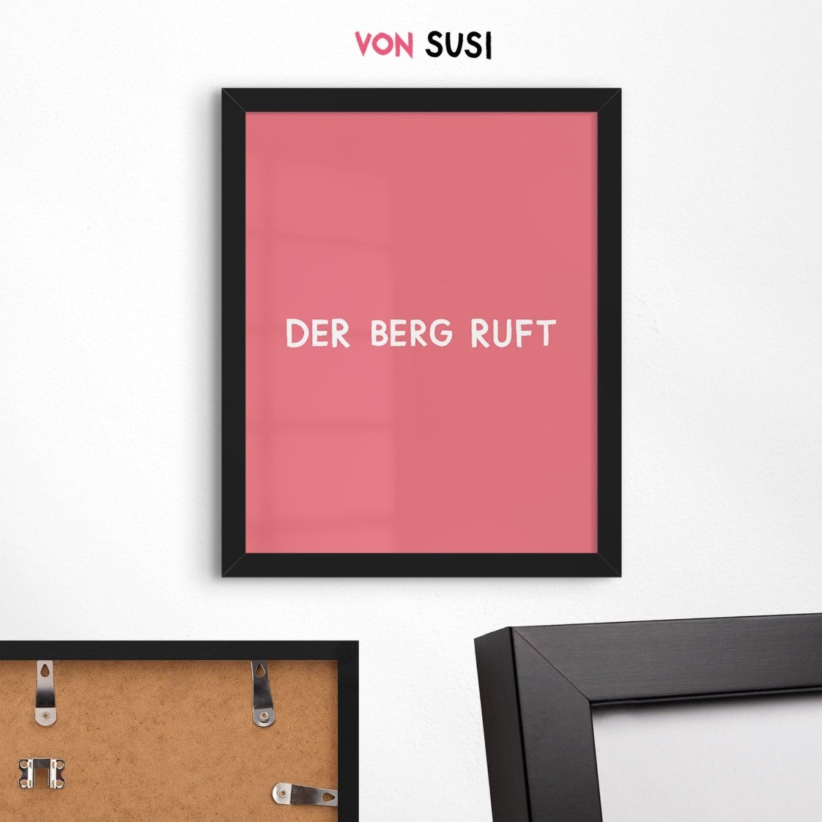 Bayerisches Poster • Der Berg ruft Poster • Fine Art Poster als bayrisches Geschenk - vonSUSI Poster