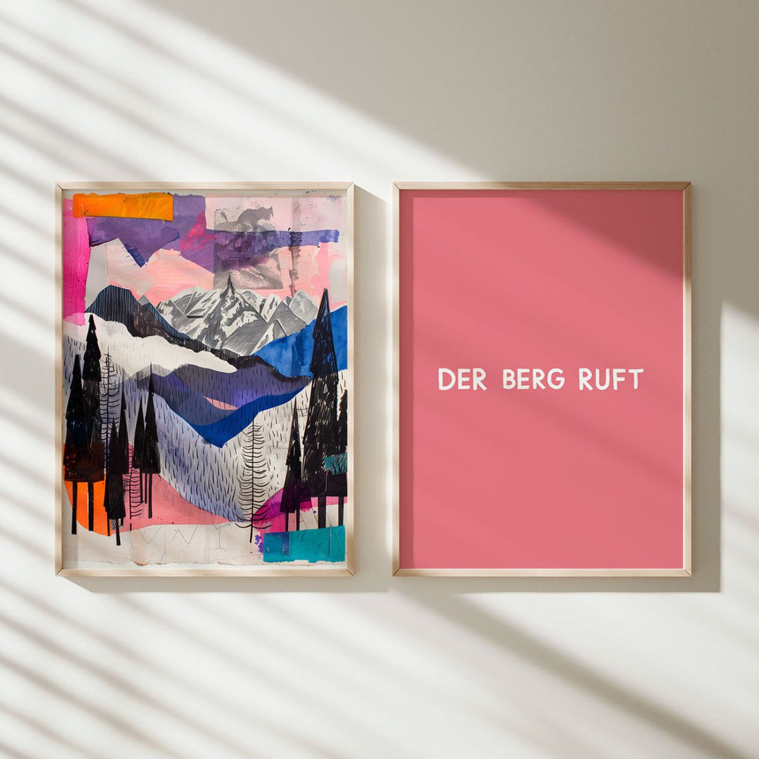 Bayerisches Poster • Der Berg ruft Poster • Fine Art Poster als bayrisches Geschenk - vonSUSI Poster