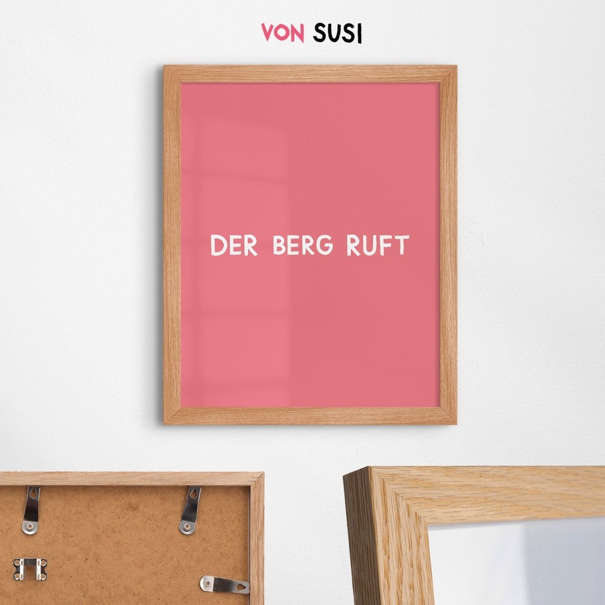 Bayerisches Poster • Der Berg ruft Poster • Fine Art Poster als bayrisches Geschenk - vonSUSI Poster