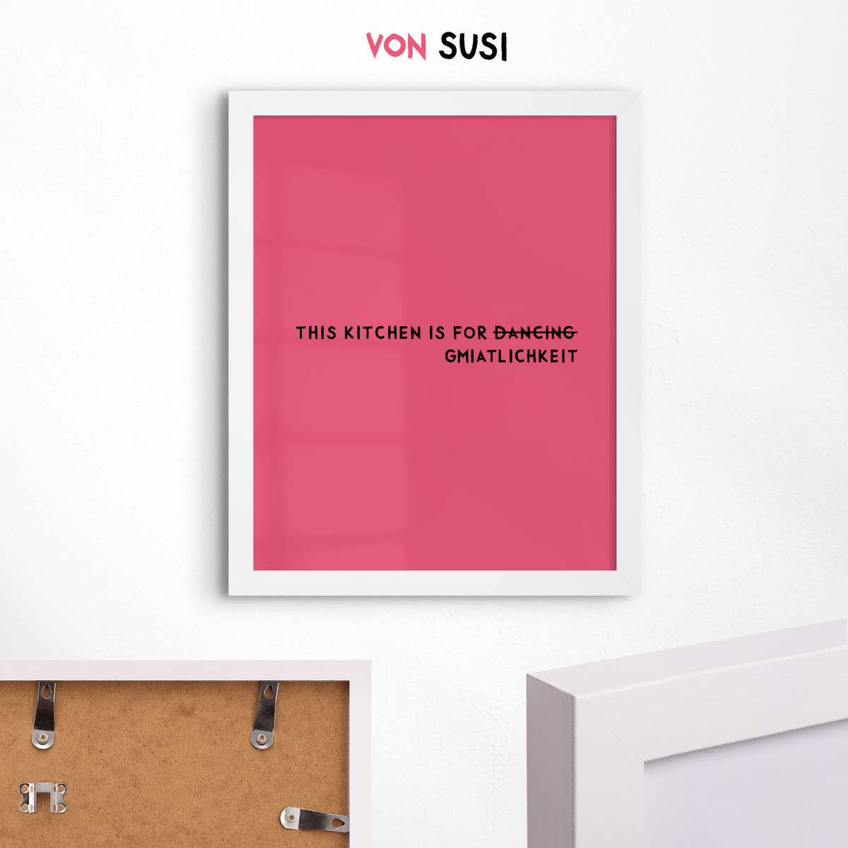 Bayrisches Küchenposter This kitchen is for d̶̶a̶̶n̶̶c̶̶i̶̶n̶̶g̶ Gmiatlichkeit - vonSUSI