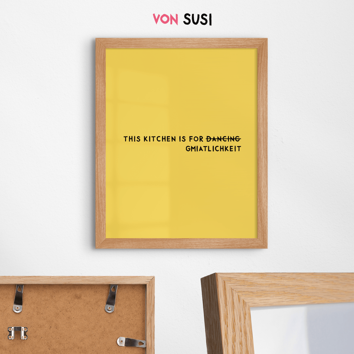 Bayrisches Küchenposter This kitchen is for d̶̶a̶̶n̶̶c̶̶i̶̶n̶̶g̶ Gmiatlichkeit - vonSUSI