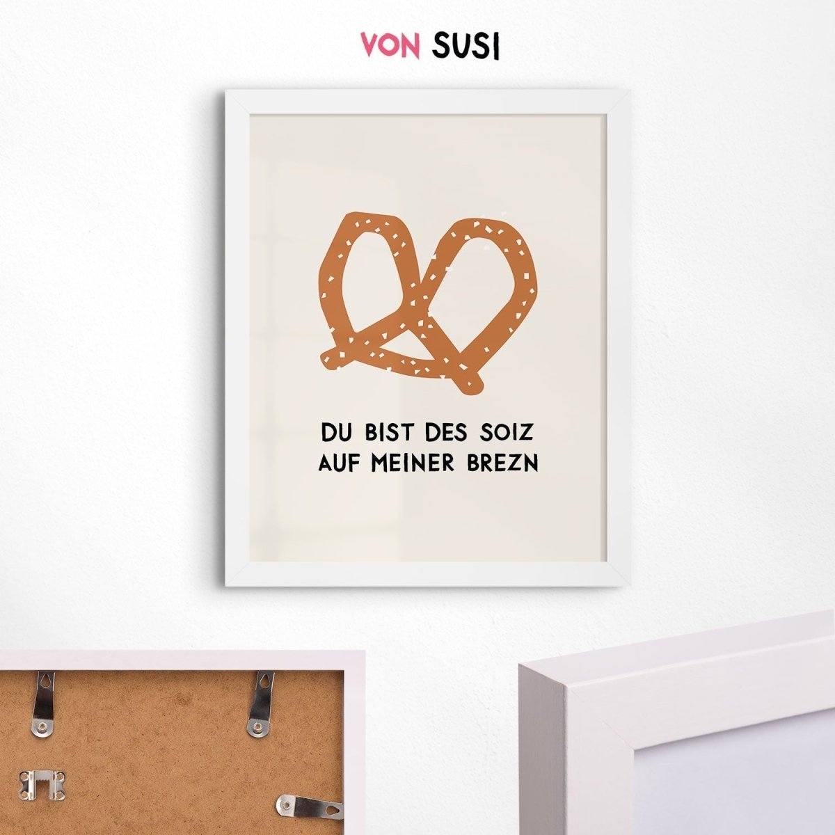 Brezn Poster • mit humorvollem, bayrischen Spruch - vonSUSI