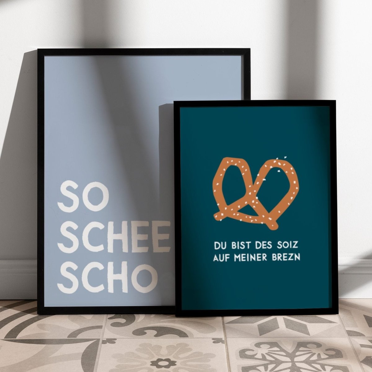 Brezn Poster • mit humorvollem, bayrischen Spruch - vonSUSI