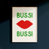 Bussi Bussi Poster • knallbuntes Poster mit Kussmund - vonSUSI