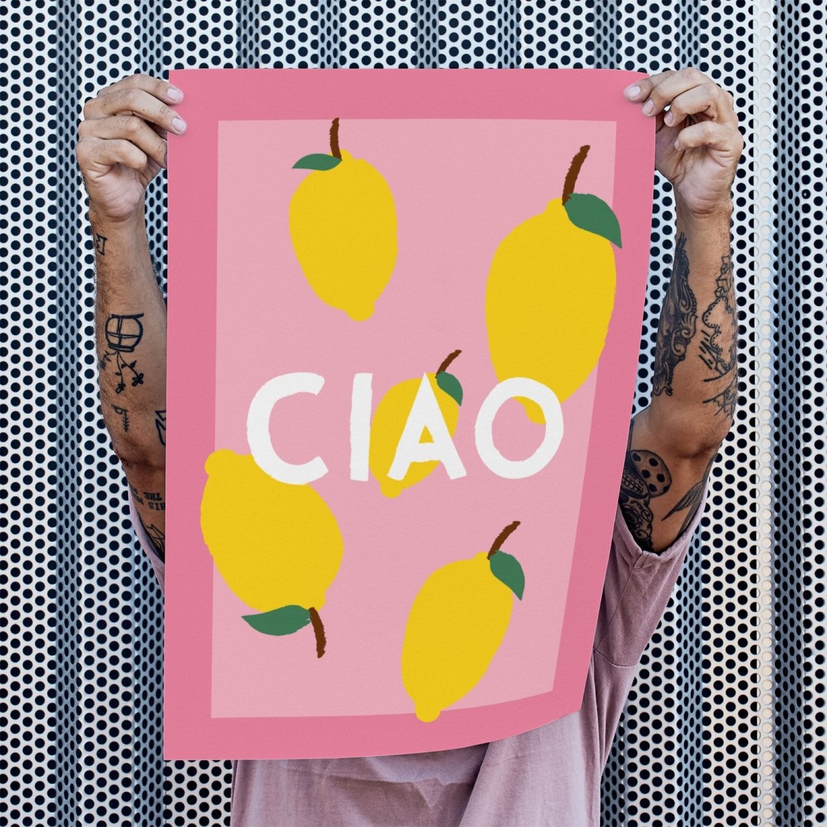 Zitronenposter in pink