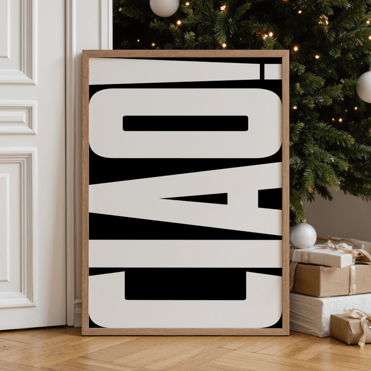 Ciao Poster • moderne italienische Wandkunst in schwarz weiß - vonSUSI