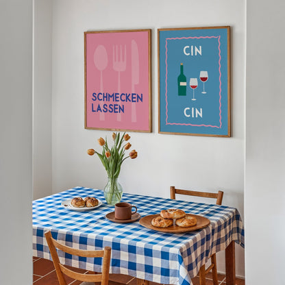 Cin Cin Poster für Weinliebhaber - vonSUSI