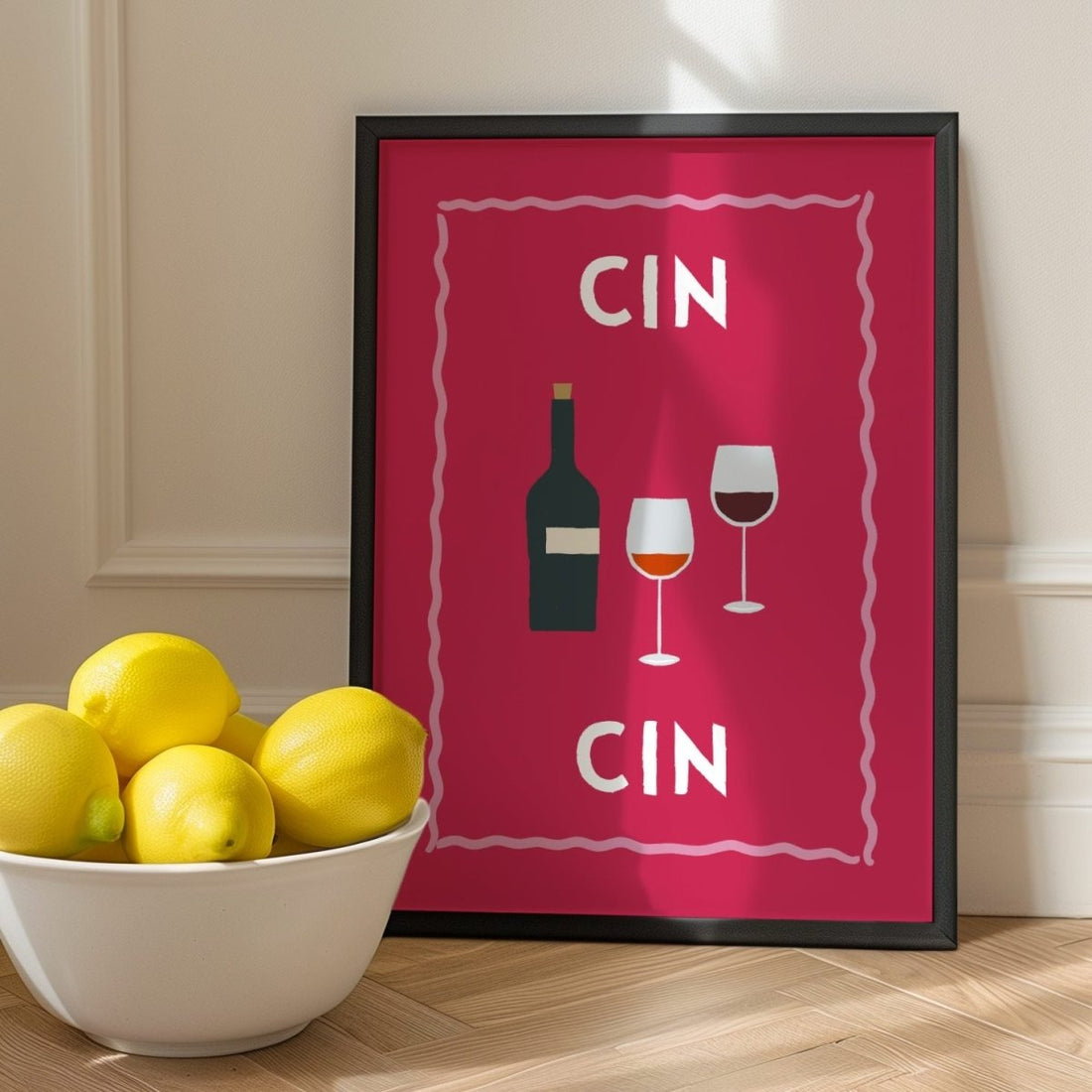 Cin Cin Poster für Weinliebhaber - vonSUSI