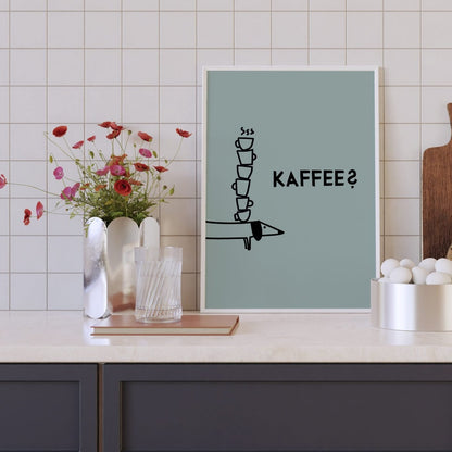 Dackelposter für Kaffeeliebhaber - vonSUSI