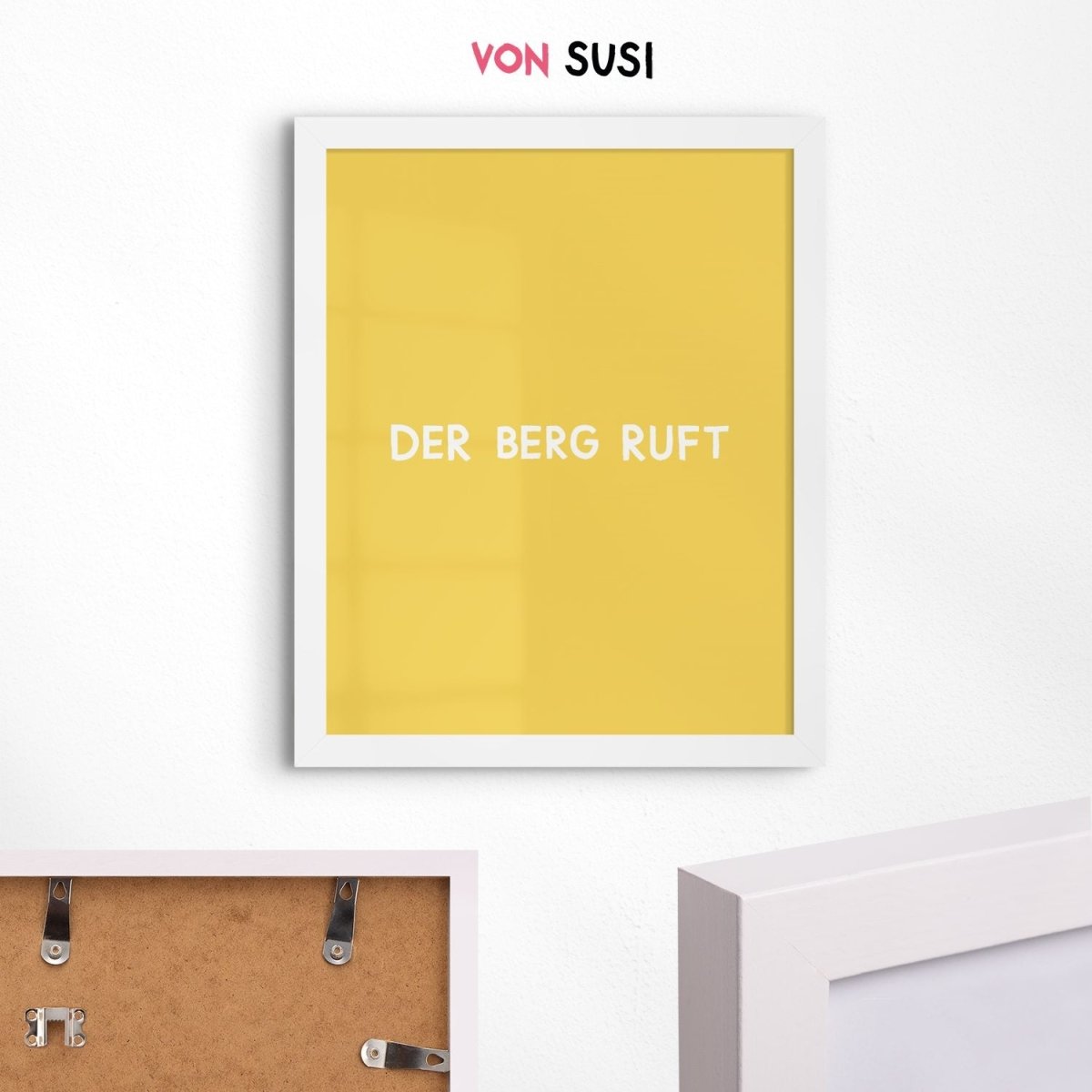 Der Berg ruft Poster für echte Bergsteiger - vonSUSI Poster