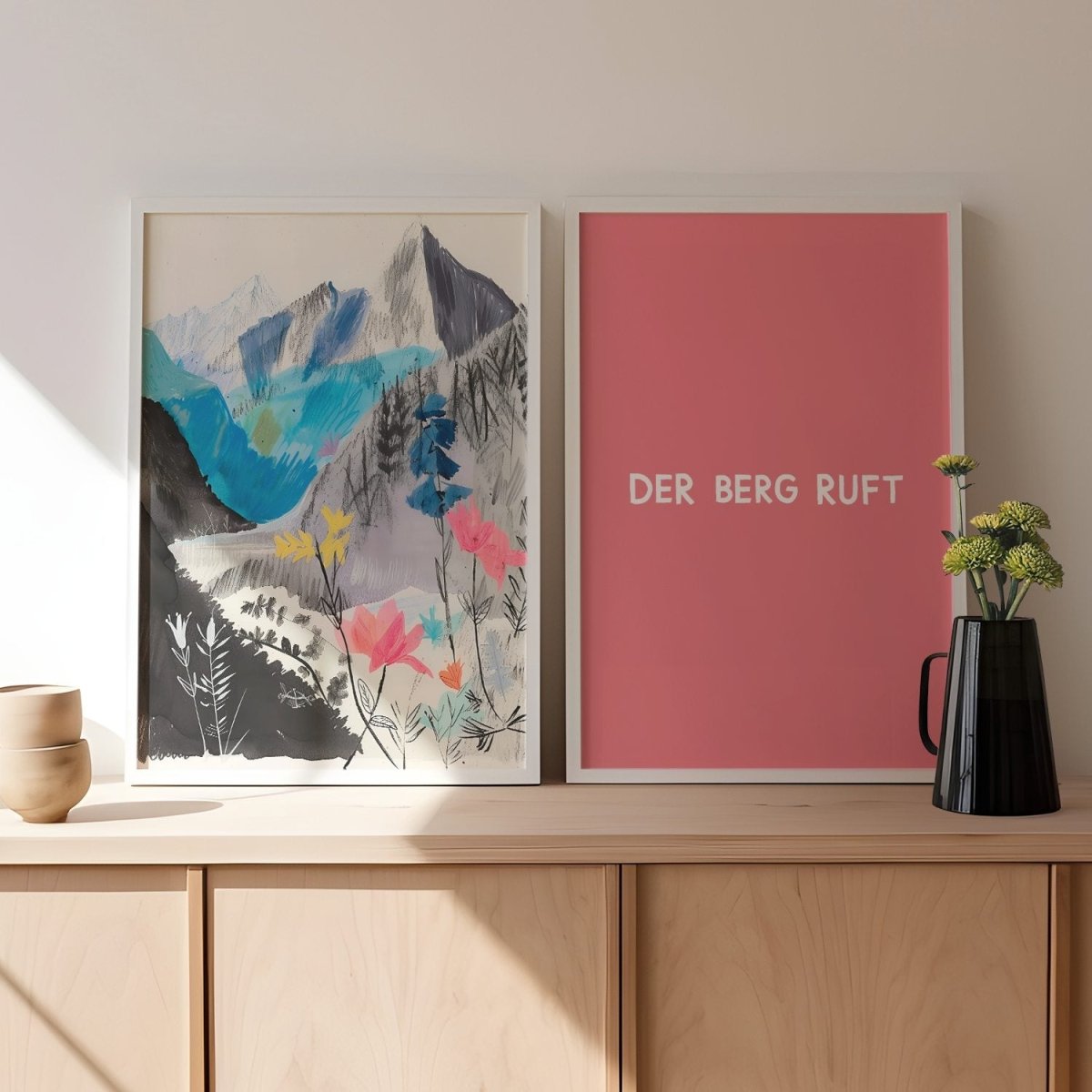 Der Berg ruft Poster für echte Bergsteiger - vonSUSI Poster