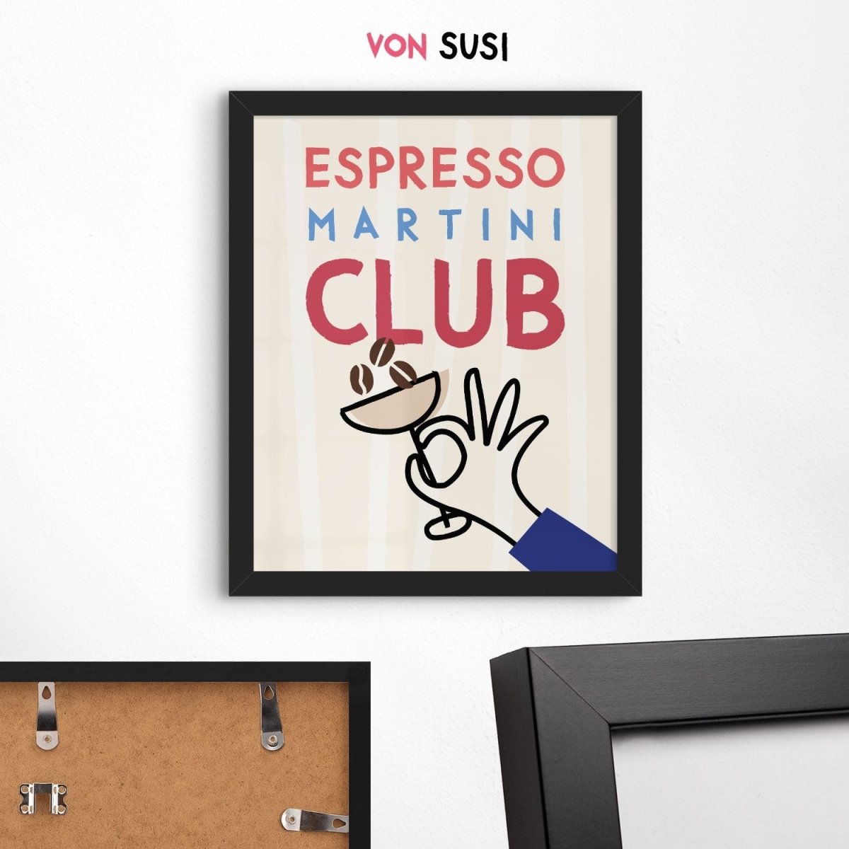 Espresso Martini Club Poster • lokal gedruckt in Museumsqualität - vonSUSI