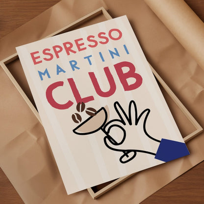 Espresso Martini Club Poster • lokal gedruckt in Museumsqualität - vonSUSI