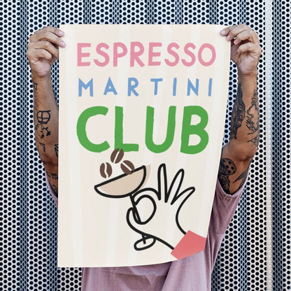 Espresso Martini Club Poster • lokal gedruckt in Museumsqualität - vonSUSI