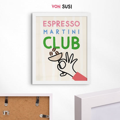 Espresso Martini Club Poster • lokal gedruckt in Museumsqualität - vonSUSI