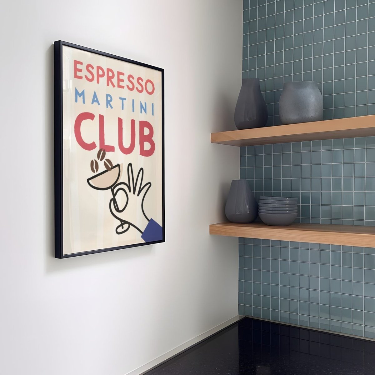 Espresso Martini Club Poster • lokal gedruckt in Museumsqualität - vonSUSI