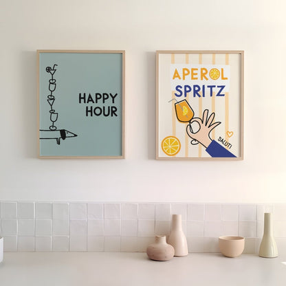 Happy Hour Poster • lustiges Dackelposter - vonSUSI