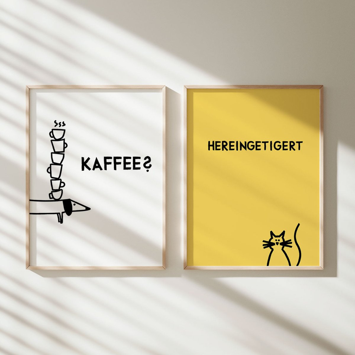 Hereingetigert Katzenposter für Katzenliebhaber - vonSUSI