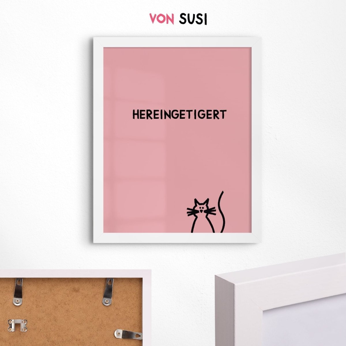 Hereingetigert Katzenposter für Katzenliebhaber - vonSUSI