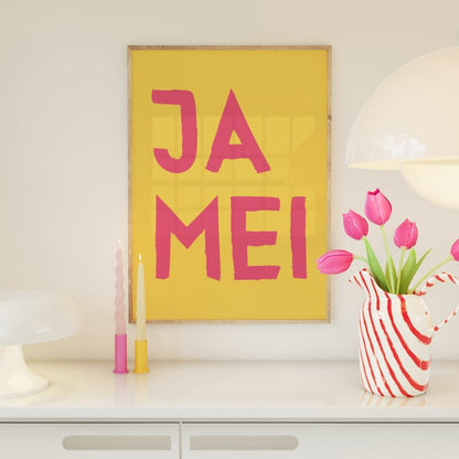 Ja mei Poster • lustiges bayerisches Sprücheposter • lustiges bayerisches Geschenk - vonSUSI