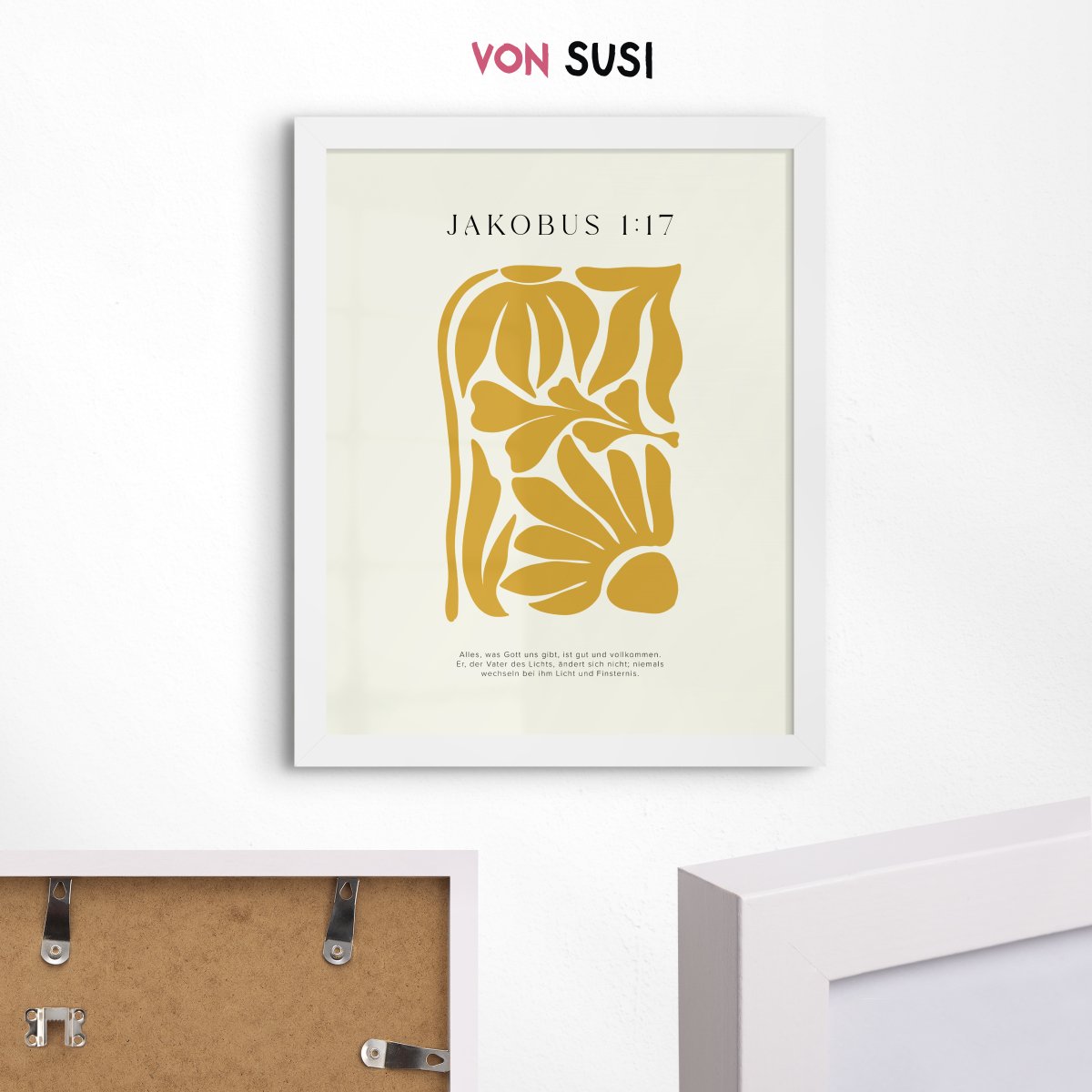 Jakobus 1:17 • christliches Poster • mit Bibelvers • Wanddeko für Gläubige • Geschenk zur Taufe oder Geburt - vonSUSI