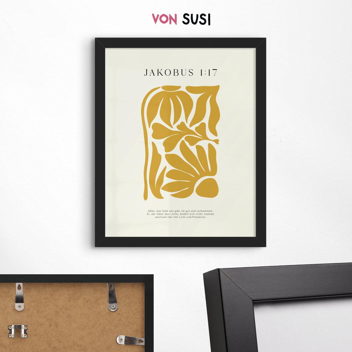 Jakobus 1:17 • christliches Poster • mit Bibelvers • Wanddeko für Gläubige • Geschenk zur Taufe oder Geburt - vonSUSI