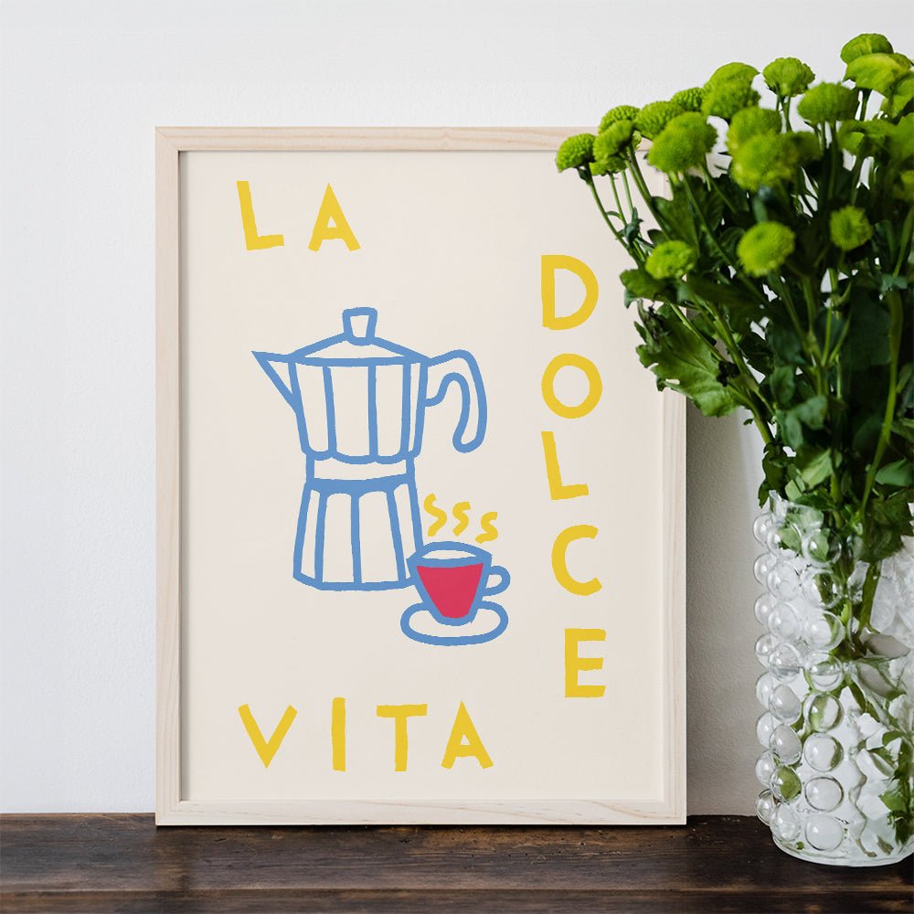 La Dolce Vita Poster • Italienisches Poster als hochwertiger Fine Art Print - vonSUSI
